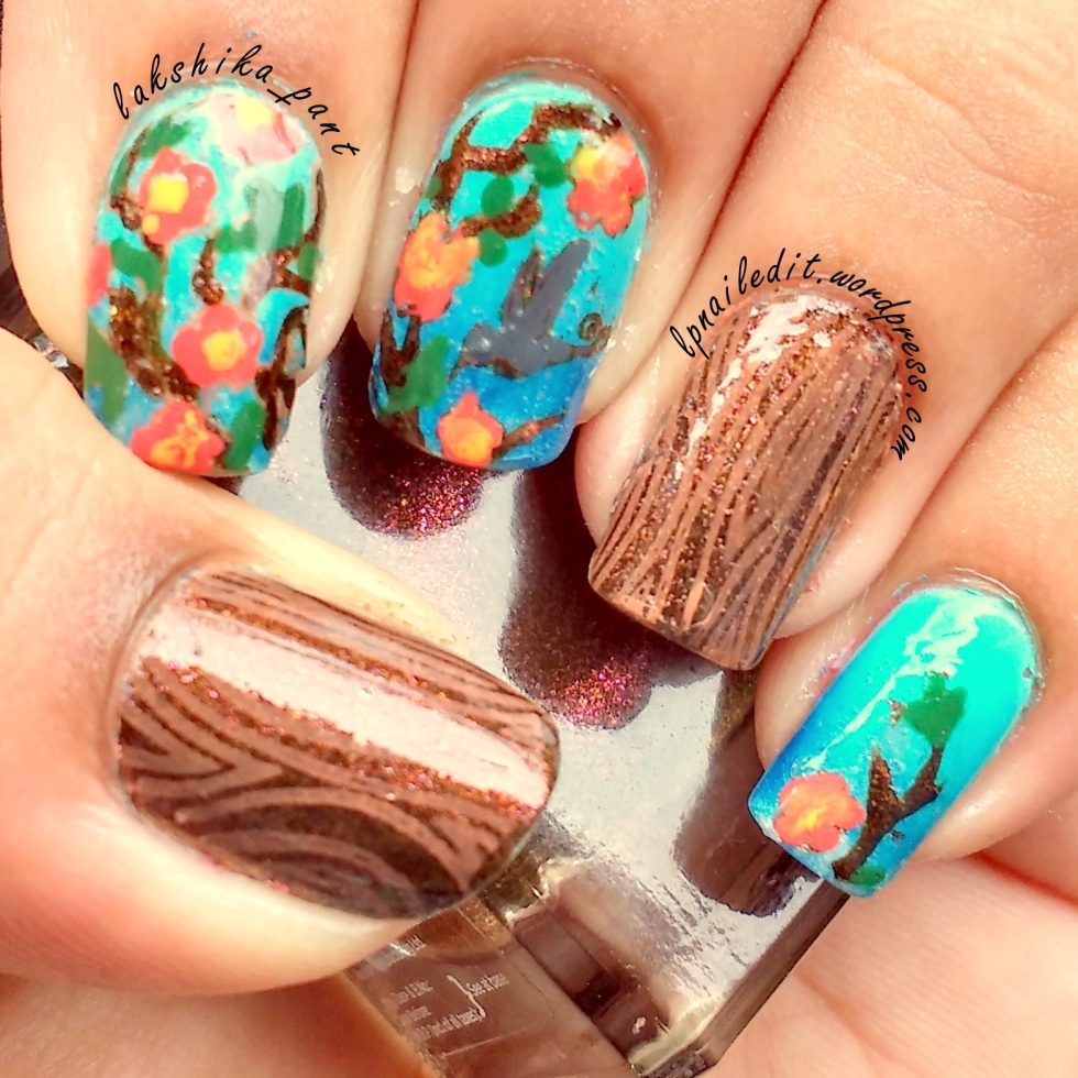 Woodland Themed Nails